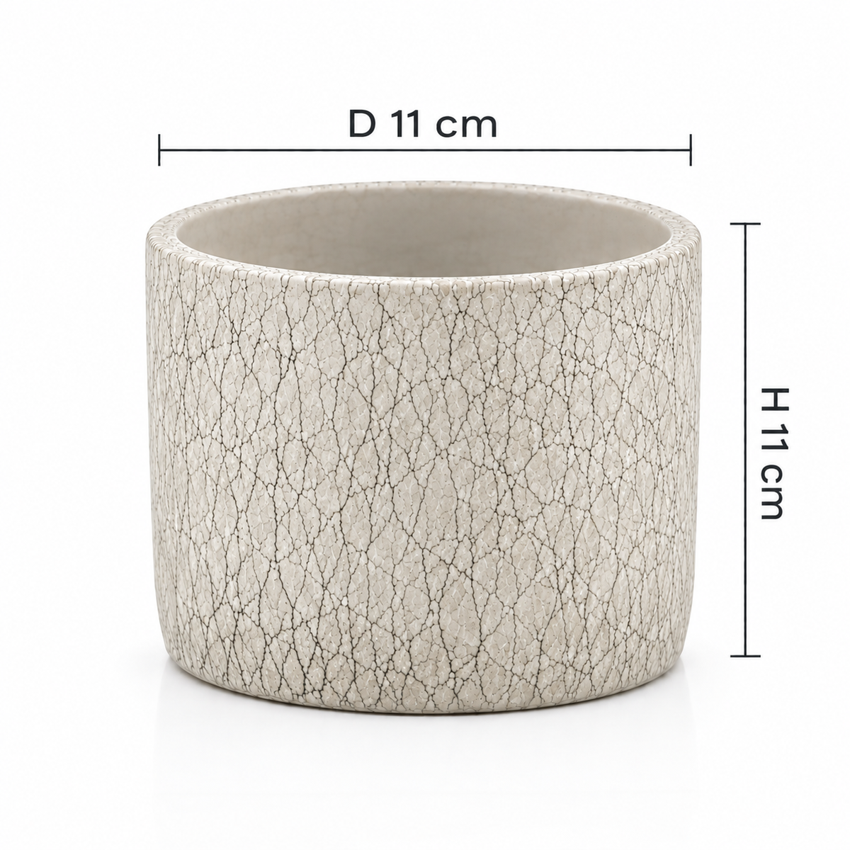 Crackle Stone Pot - أصيص حجر كراكلي