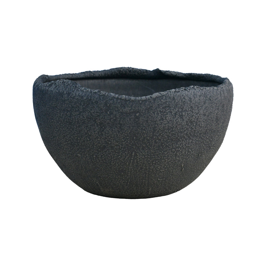 a sturdy and weather-resistant flower pot crafted from Jun porcelain clay with polymer resin infusion. Suitable for indoor and outdoor use, perfect for displaying flowers or green plants. Ideal for gardening enthusiasts, available for purchase now.