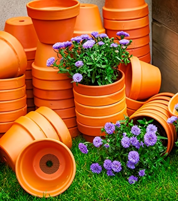 Pot Hole Mesh Pad - Rounds Drainage Hole - Prevent Soil Loss and Anti-Slip - Pack of 10pcs