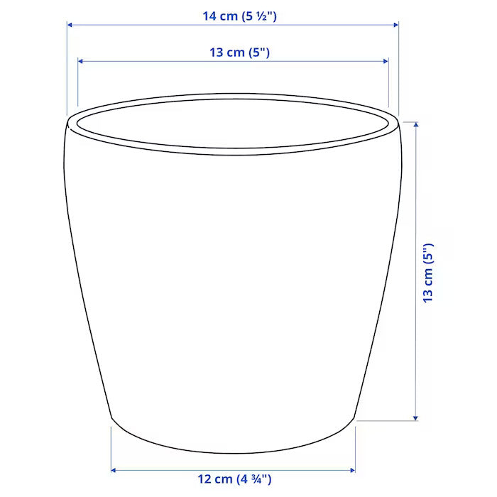 Graphite Essence - Dark Grey Ceramic Pot - Planter