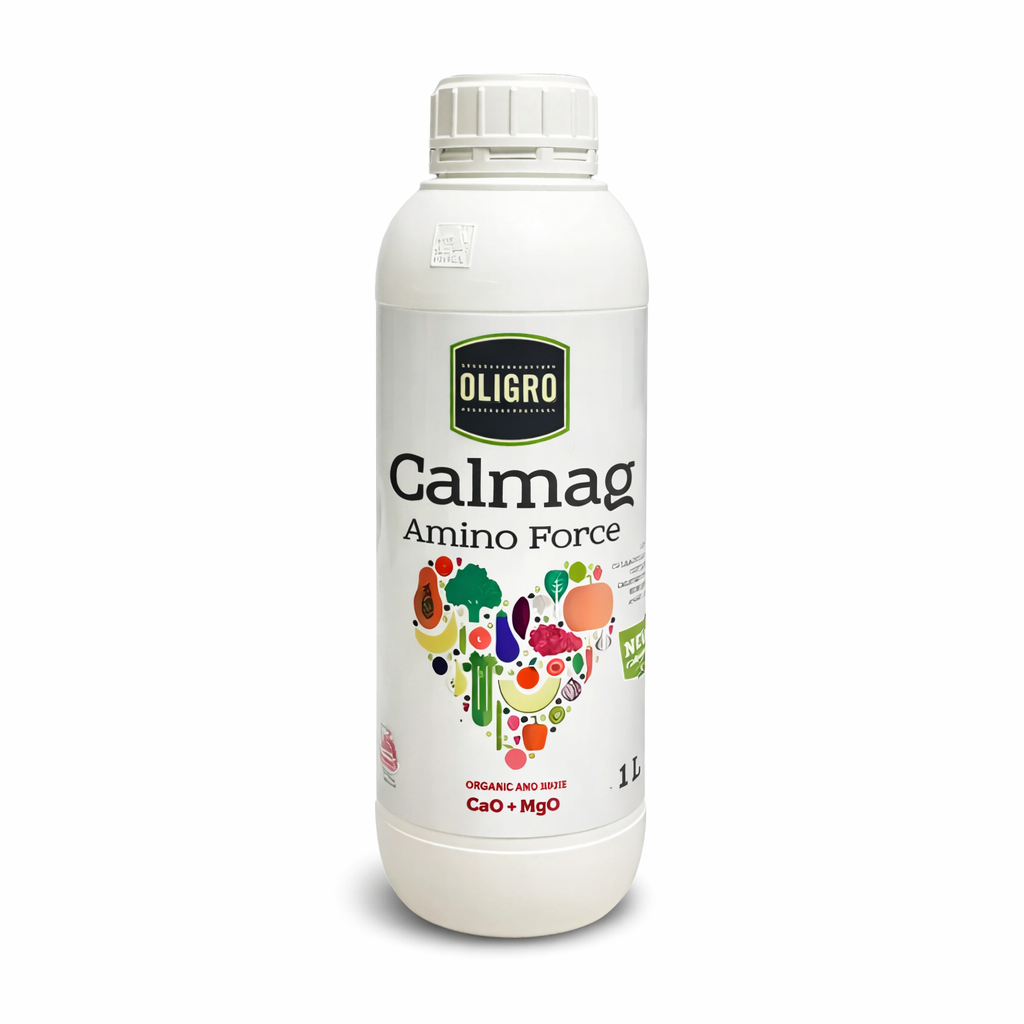 Oligro Calmag Amino Force 1L - محلول كالسيوم ومغنيسيوم سائل مُعزَّز بالأحماض الأمينية