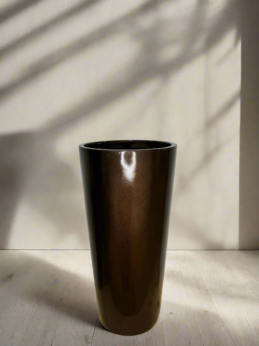 Modern Fiber Glass Planter - حوض النبات - H67cm x D33cm