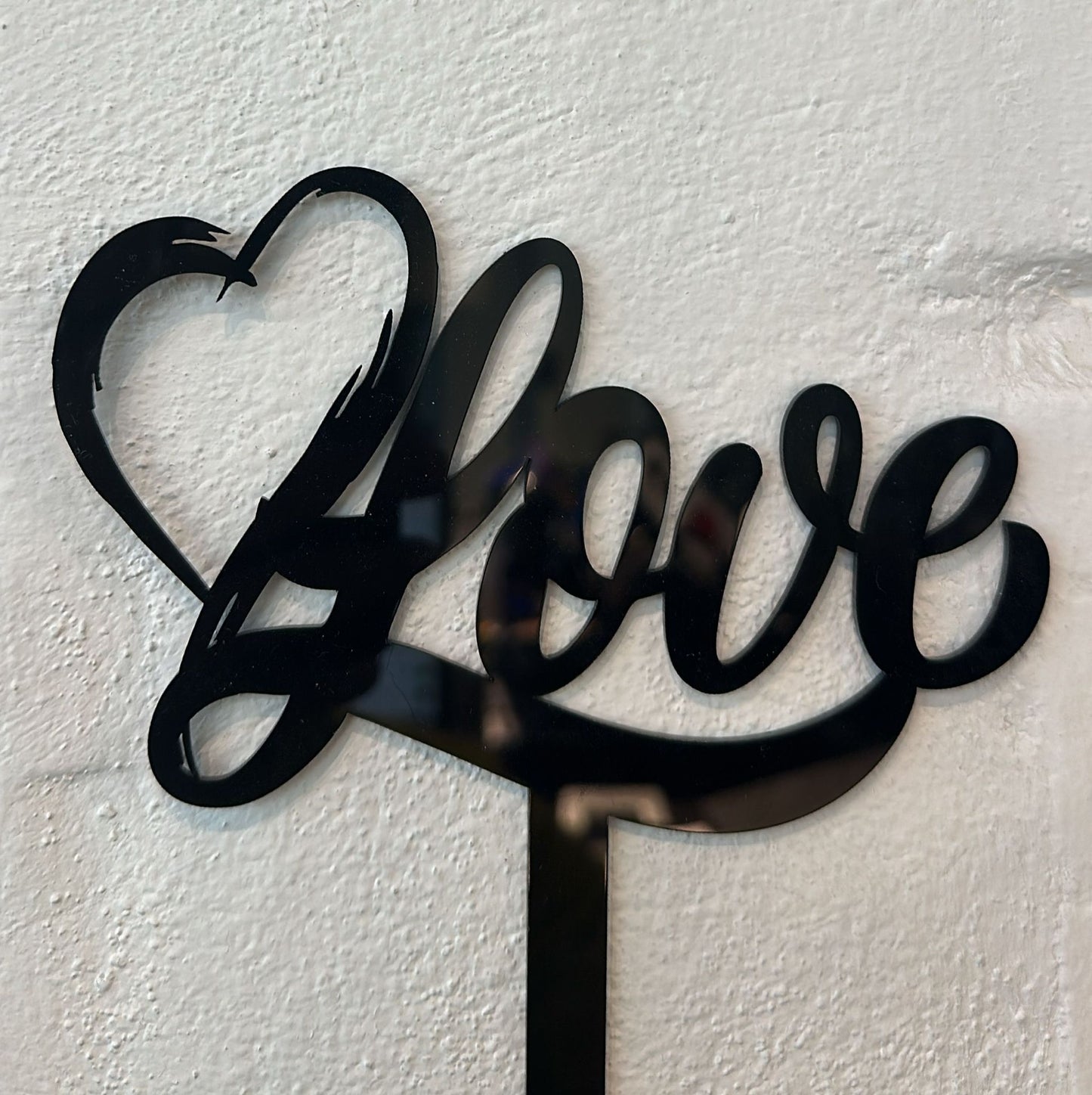 Love Acrylic Topper