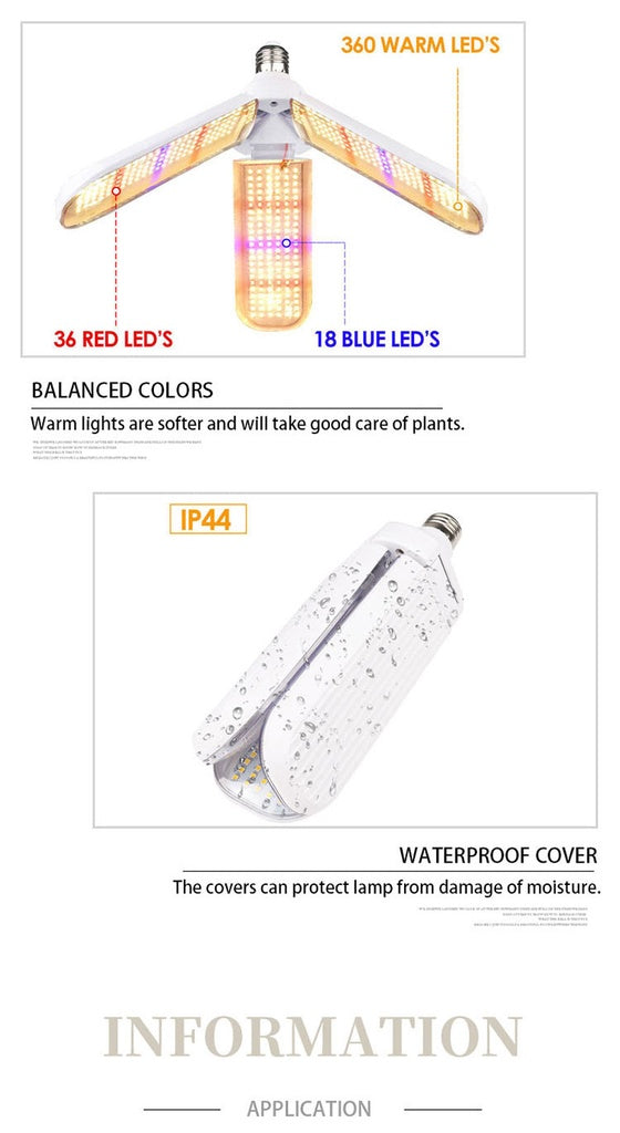 Grow Light 3 Wings - 150Watts - Plant Light