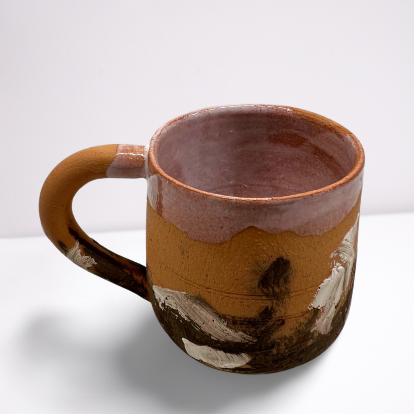 Handcrafted Artisan Ceramic Brown Mug