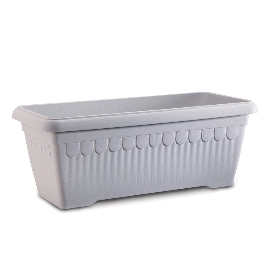 white plastic rectangular planter White Rectangle Plant Pot With Plate – Plant and Pot Co