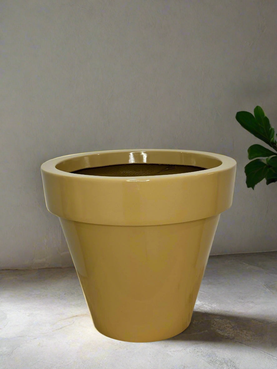 Modern Fiber Glass Planter - حوض النبات - H35cm x D40cm