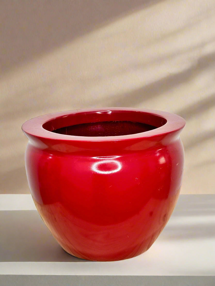 Modern Fiber Glass Planter - حوض النبات - H25cm x D31cm