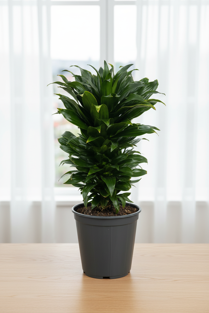 Dracaena Fragrans Compacta 15cm - Centered Window Natural Daylight