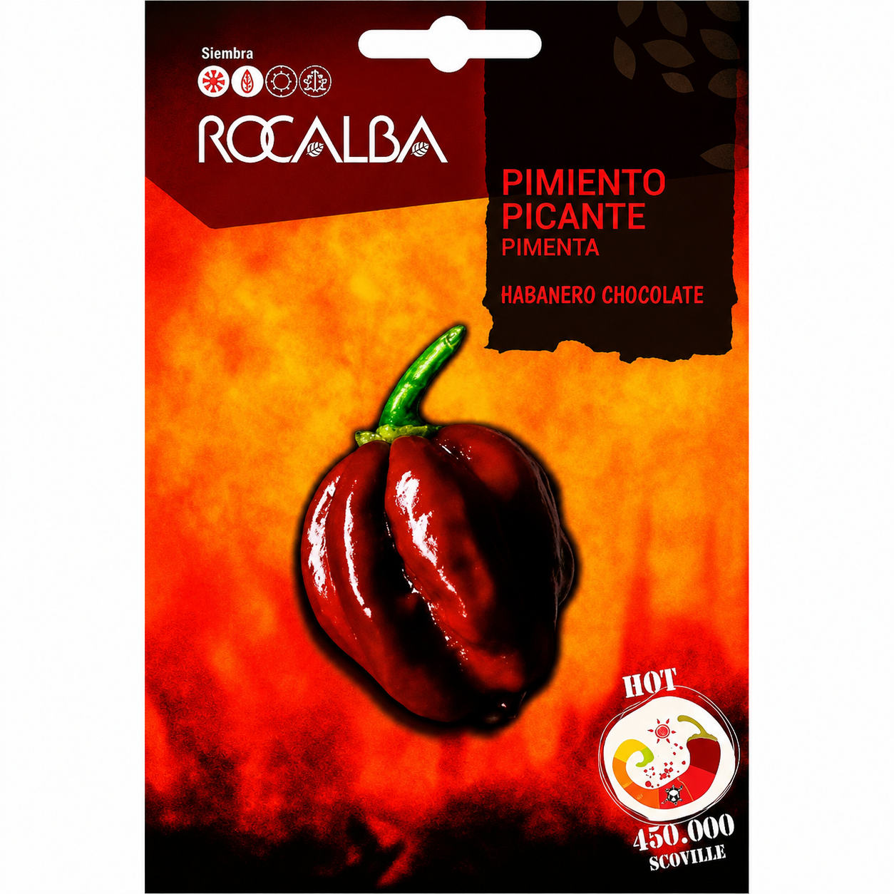 Habanera Chocolate Hot Pepper Seeds - بذور فلفل هابانيرو شوكولاتة الحار