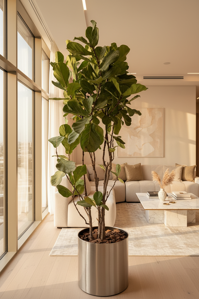 lyrata plant indoor Ficus Lyrata - Fiddle Leaf Fig Tree