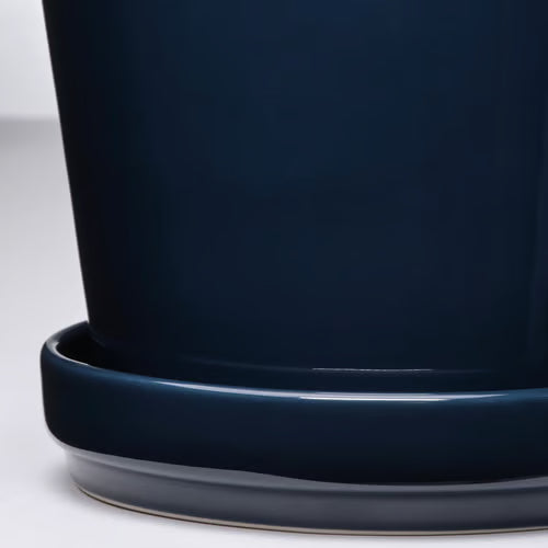 Dark Blue Ceramic Pot – Planter | أصيص سيراميك أزرق داكن