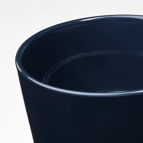Dark Blue Ceramic Pot – Planter | أصيص سيراميك أزرق داكن