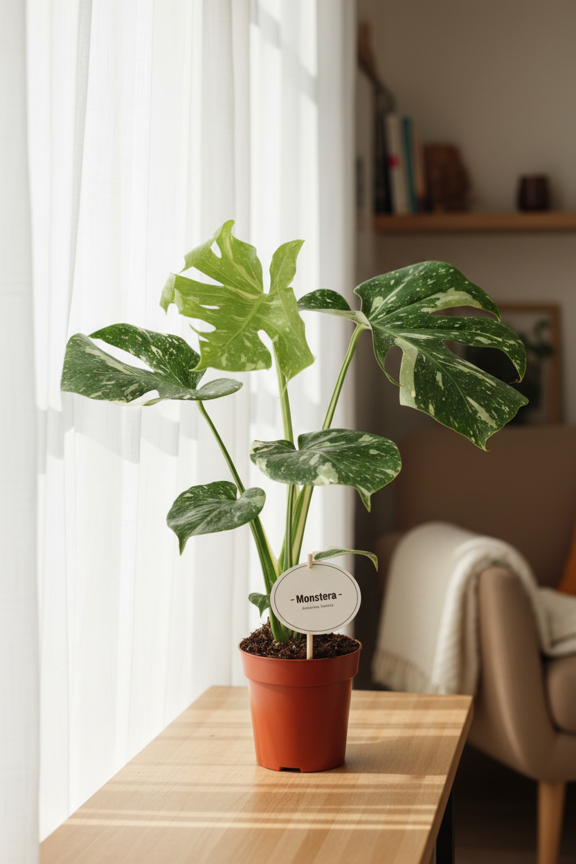 Monstera Thai Constellation 12cm — Cozy Window