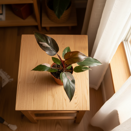 Philodendron Burgundy Princess — Side Angle