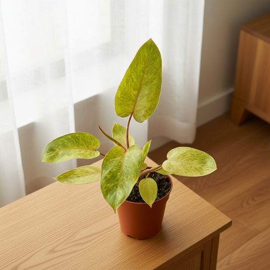Philodendron Painted Lady — Cozy Window Setup