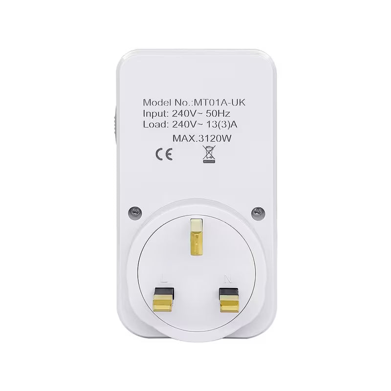 UK Mechanical Timer Socket – 24-Hour Daily Timer Switch with Plug | مقبس موقت ميكانيكي 24 ساعة – مفتاح تحكم يومي بقابس UK