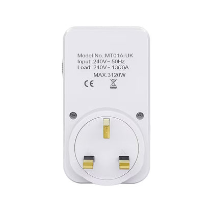 UK Mechanical Timer Socket – 24-Hour Daily Timer Switch with Plug | مقبس موقت ميكانيكي 24 ساعة – مفتاح تحكم يومي بقابس UK