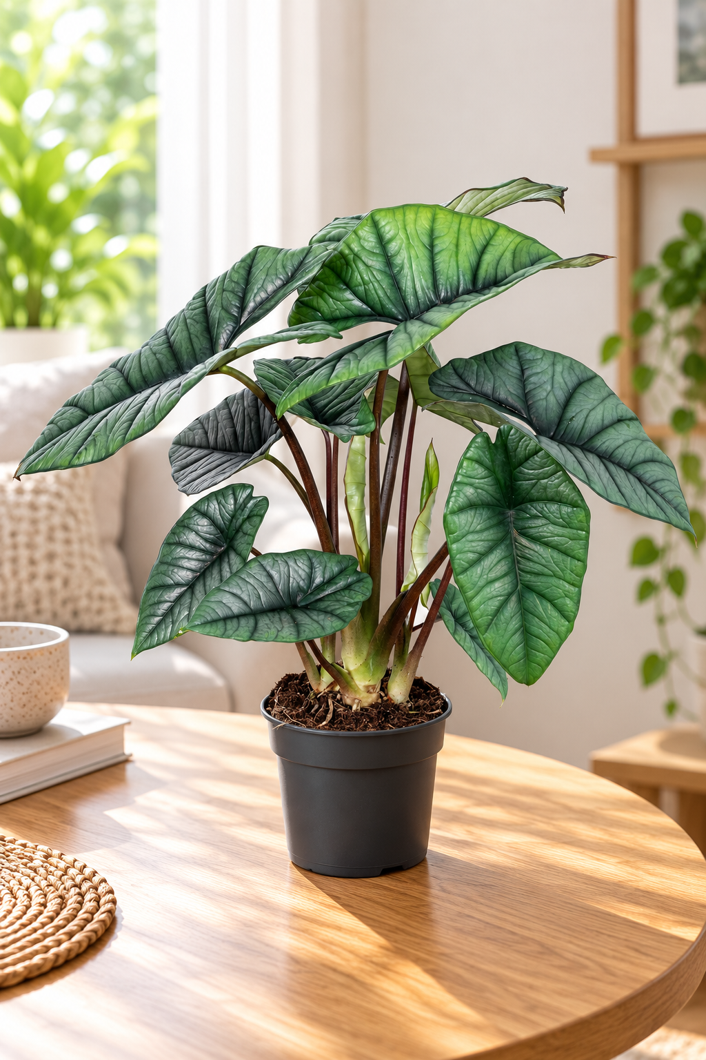 Alocasia Platinum - Rare Indoor House Plant - نبات داخلي