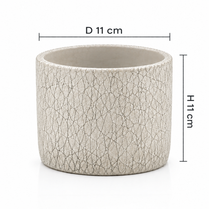 Crackle Stone Pot - أصيص حجر كراكلي
