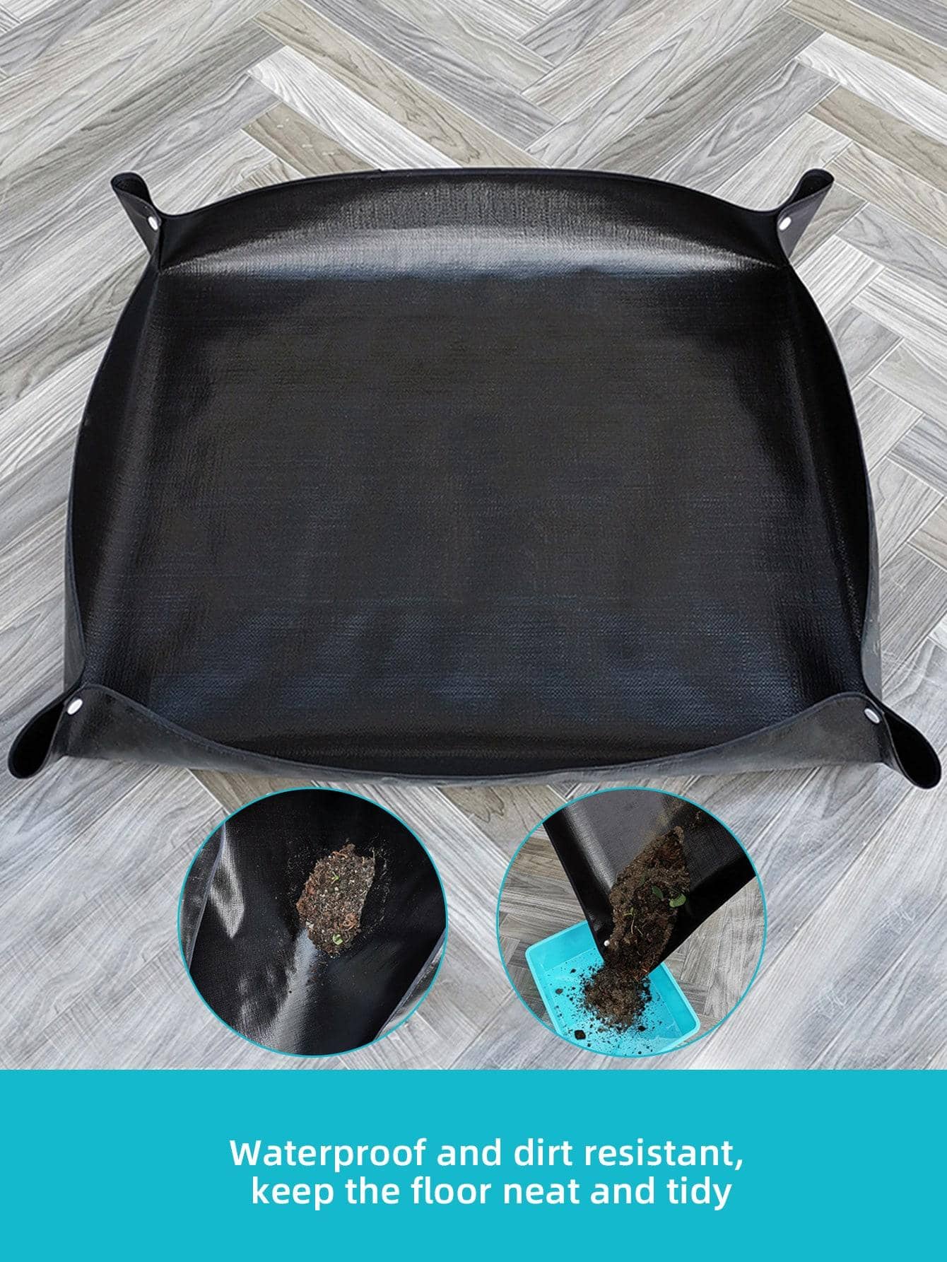 Plant Repotting Mat - Foldable - Plant Transplanting Tarp - Waterproof Gardening Mat