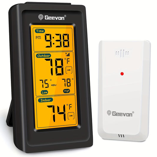 GEEVON Wireless Digital Thermometer - Indoor & Outdoor Temperature Monitor