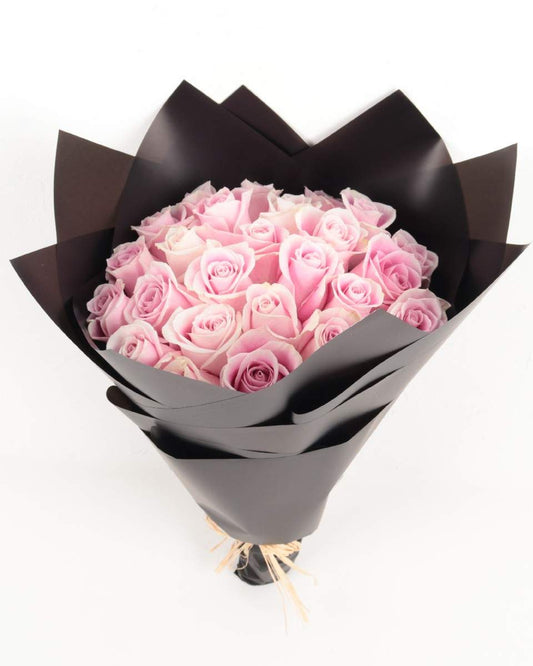 Pink Roses Bouquet - Fresh Flower Bouquet - باقة الورد الوردي