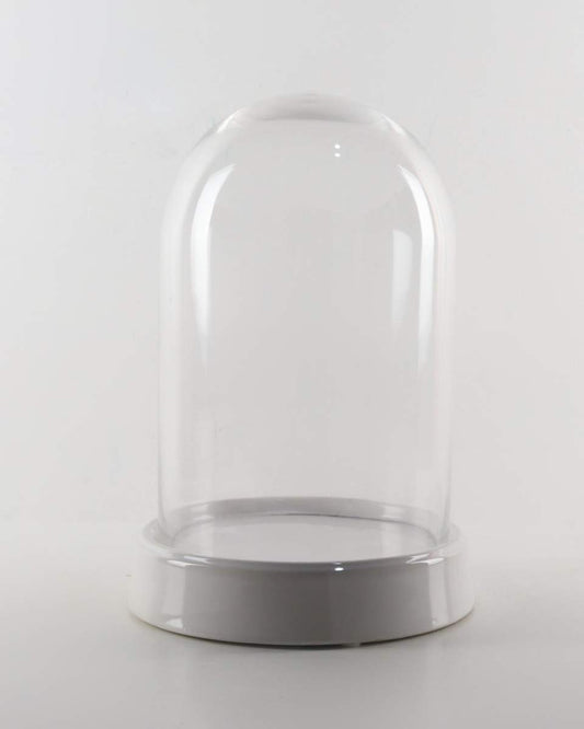 Glass Dome With White Base