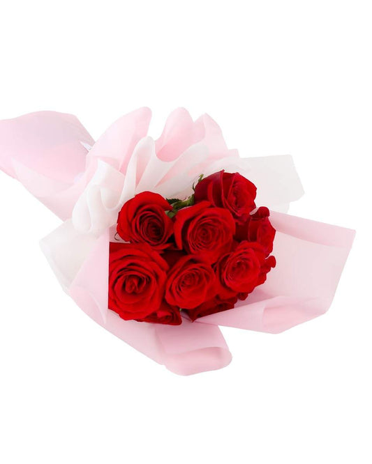 Red Rose Bouquet - Fresh Flower Bouquet - باقة ورد حمراء