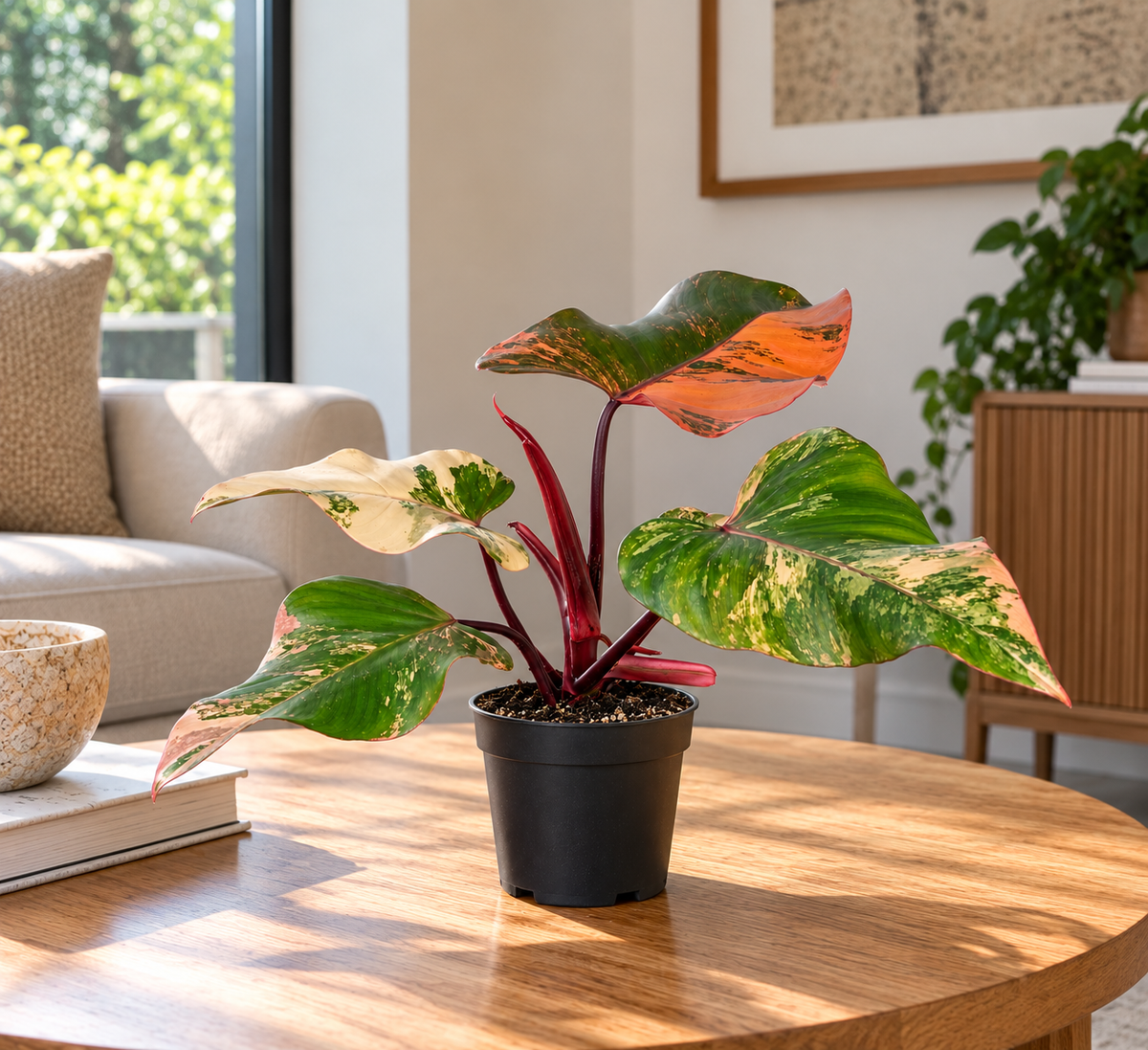 Philodendron ‘Strawberry Shake’ - Rare Indoor House Plant - نبات داخلي