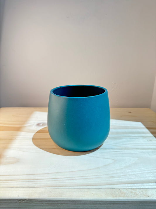 Teal Serenity Ceramic Pot - Planter