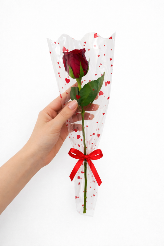 Single Premium Red Rose | وردة حمراء فاخرة مفردة
