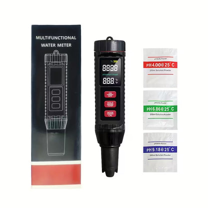 Professional 7-in-1 Water Quality Analyzer - Digital pH TDS EC Meter