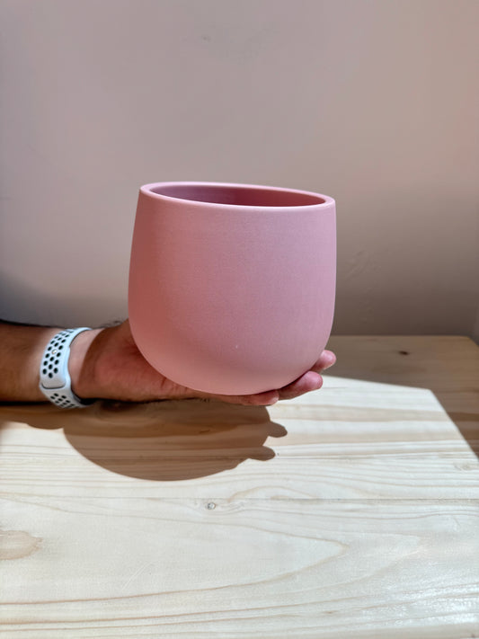 Blush Pink Ceramic Pot - Planter