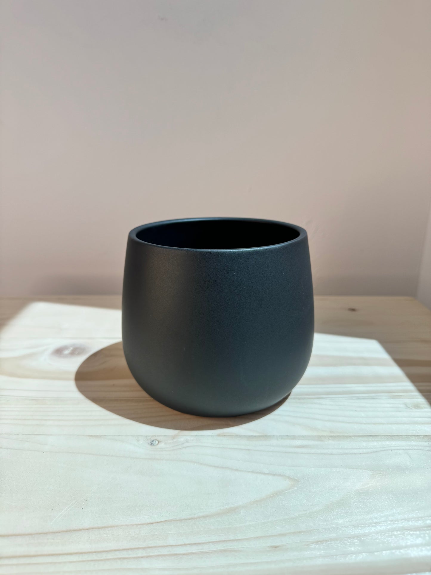 Midnight Black Ceramic Pot - Planter