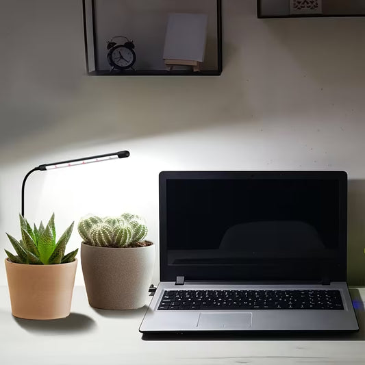 6000K Full-Spectrum Plant Growth Lamp - USB Timer & Dimming for Indoor Plants