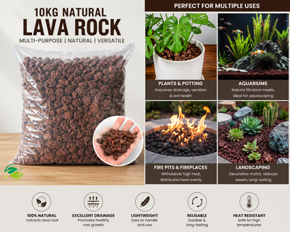 Multi-Purpose Lava Rock – 10kg – حجر البازلت متعدد الاستخدامات – 10 كيلو