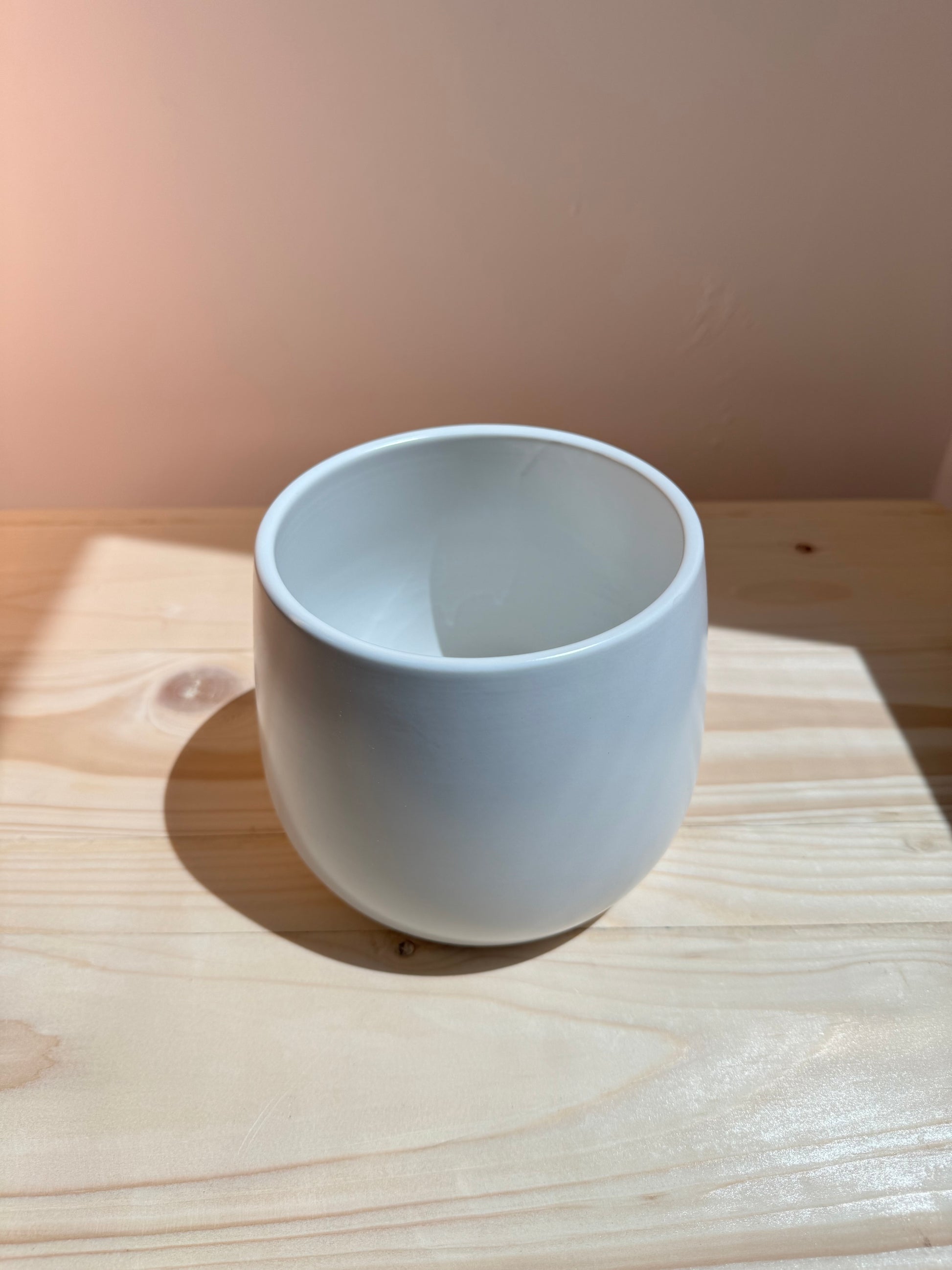 Elegant White Ceramic Pot - Planter