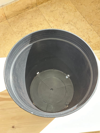 Round Black Plastic Pot - Indoor & Outdoor use