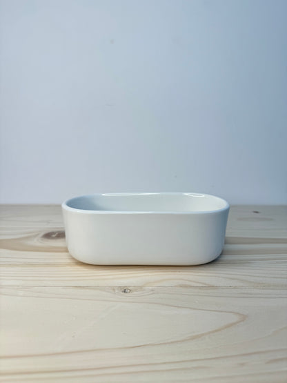 Rectangle White Ceramic Pot - Planter