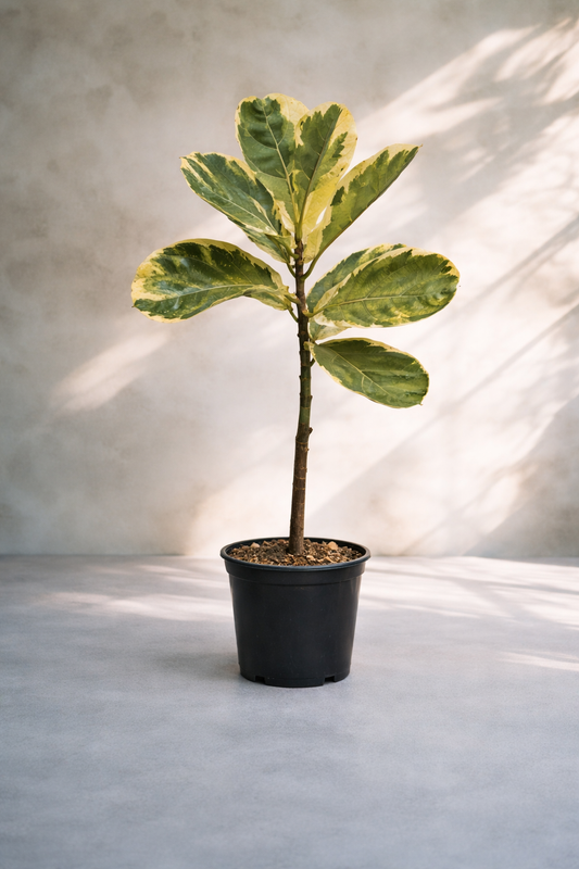 Ficus Lyrata Variegated - Rare Indoor House Plant - نبات داخلي