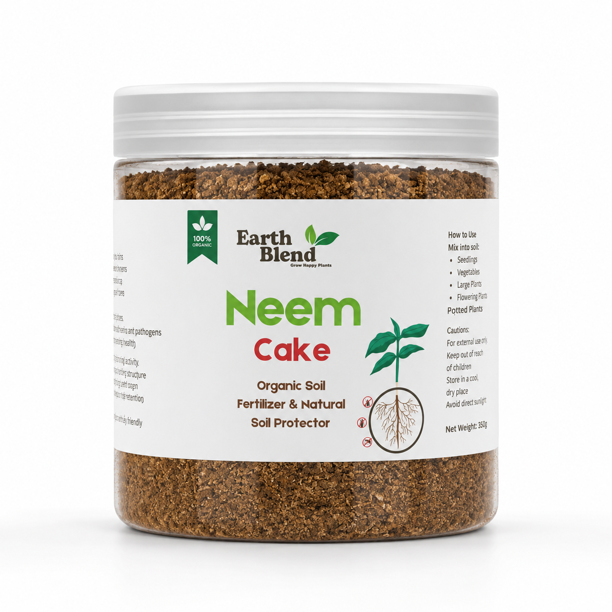 Organic Neem Cake Powder  350g | مسحوق كعكة النيم العضوي