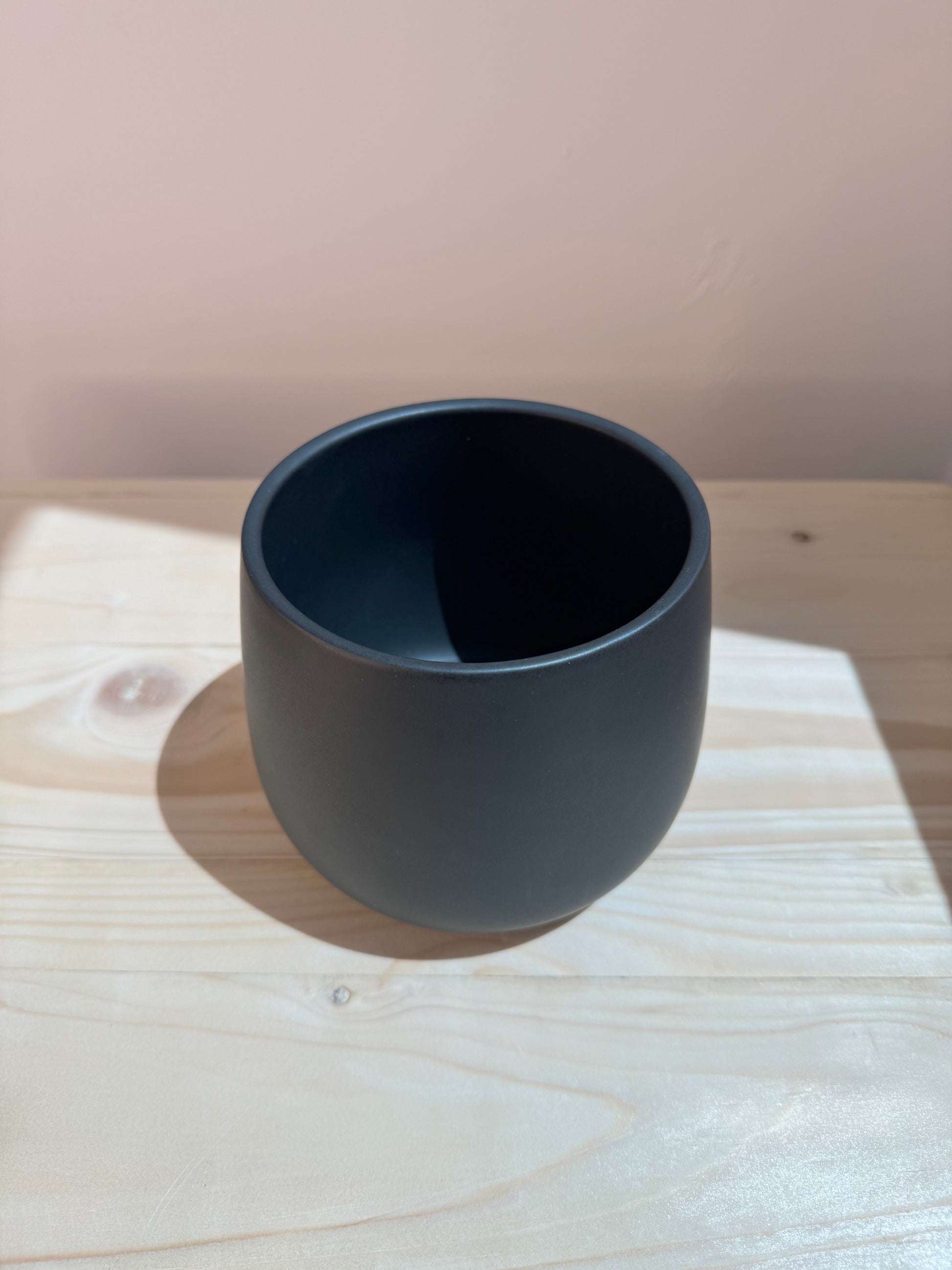 Midnight Black Ceramic Pot - Planter