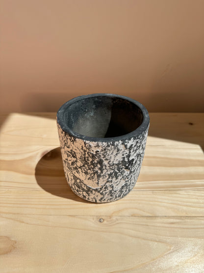 Grey-White Cement Pot - Planter