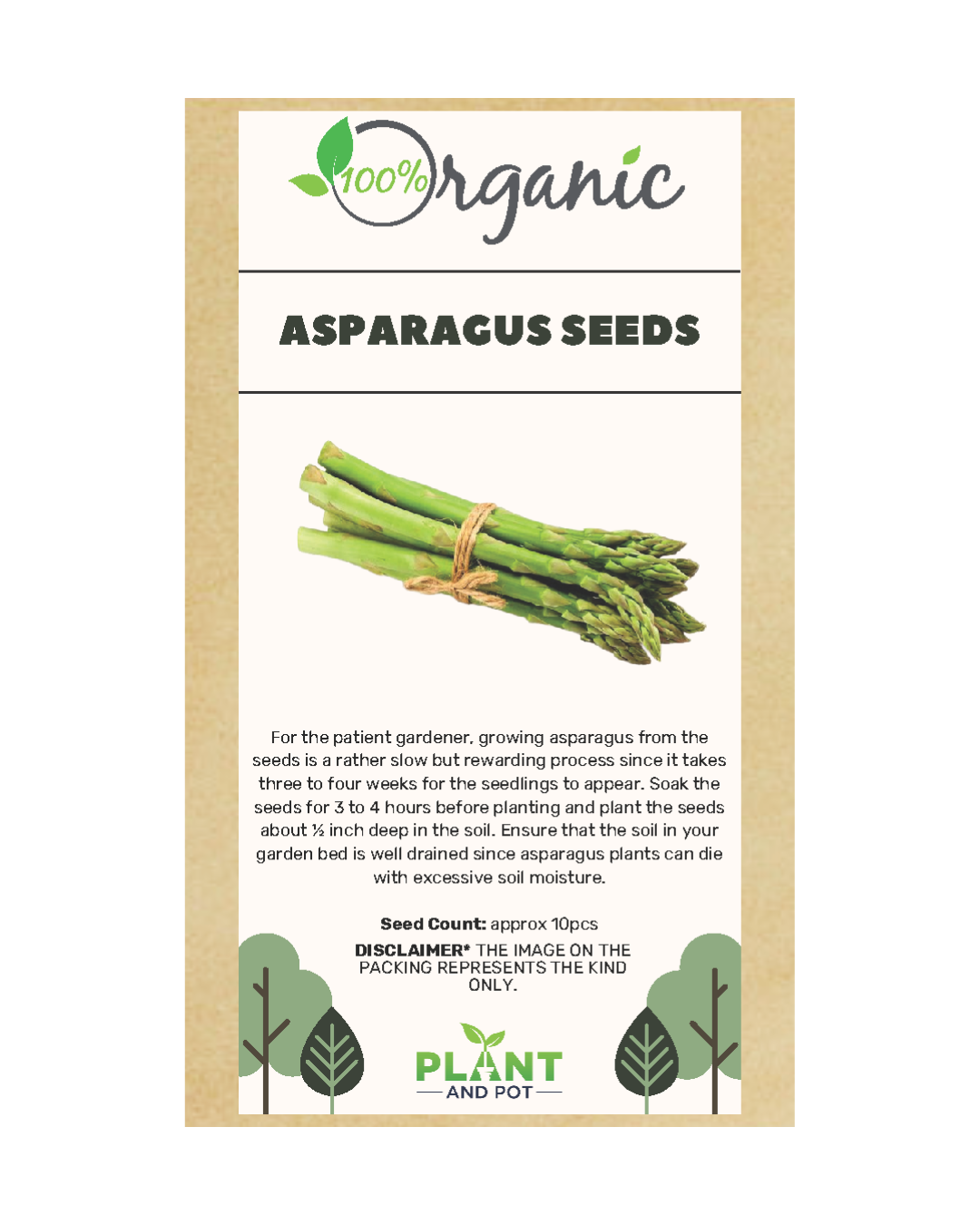Asparagus Seeds - Organic Garden Seeds - بذور الهليون