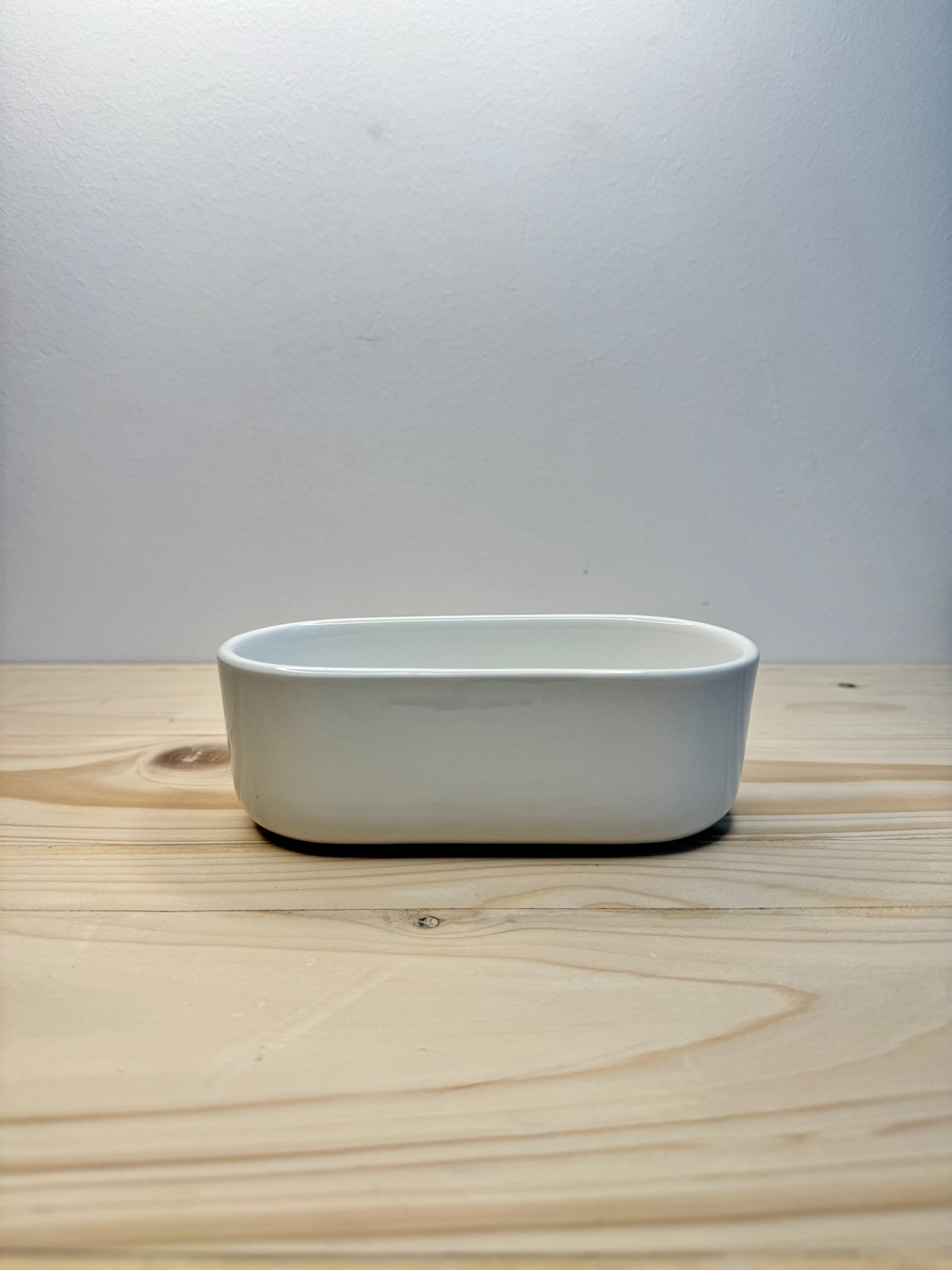 Rectangle White Ceramic Pot - Planter