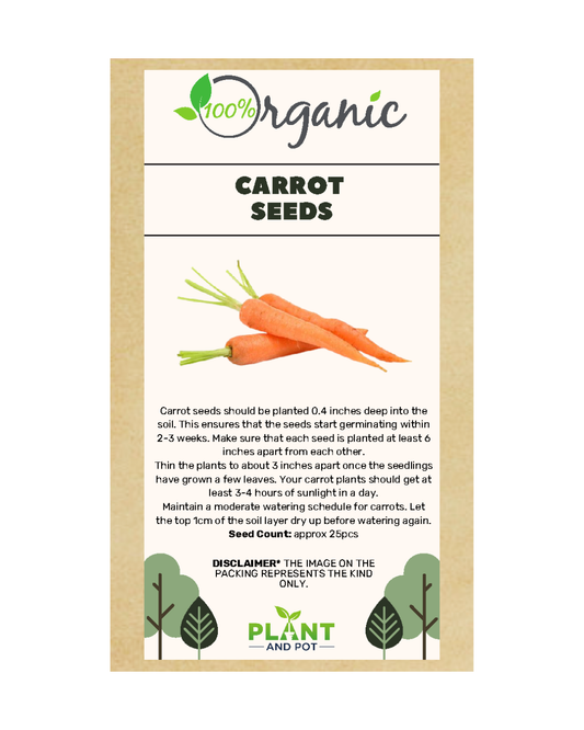 Carrot Seeds - Organic Garden Seeds - بذور الجزر