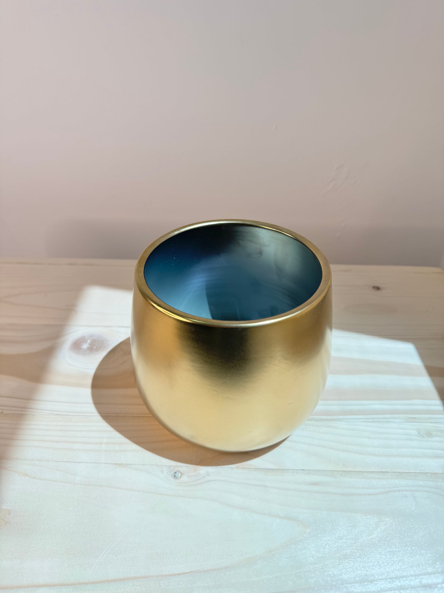 Matte Gold Ceramic Pot - Planter