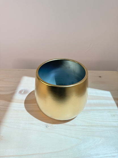 Matte Gold Ceramic Pot - Planter