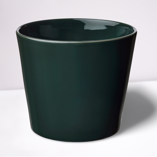 Dark Green Ceramic Pot - Planter